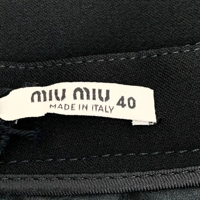 Miu Miu Miu Miu Black Womens Skirt with pockets 0089 Size 23" - 5 Thumbnail