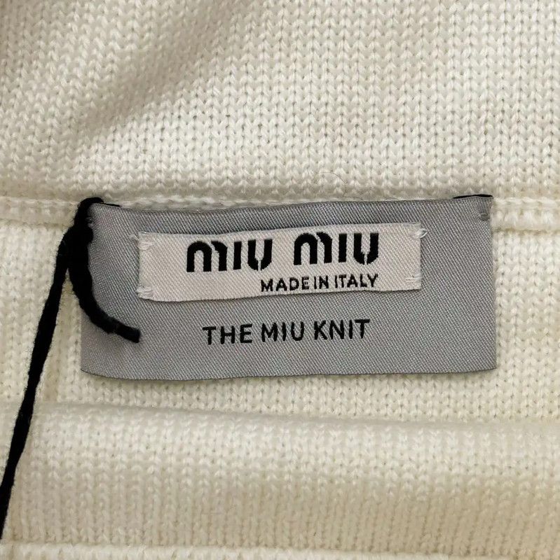 Miu Miu Miu Miu Beige Women's Knit Skirt 0089 Size 23" - 5 Thumbnail
