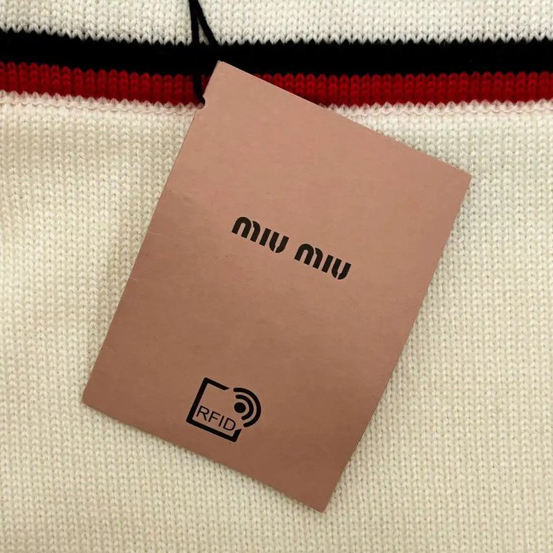 Miu Miu Miu Miu Beige Women's Knit Skirt 0089 Size 23" - 8 Thumbnail