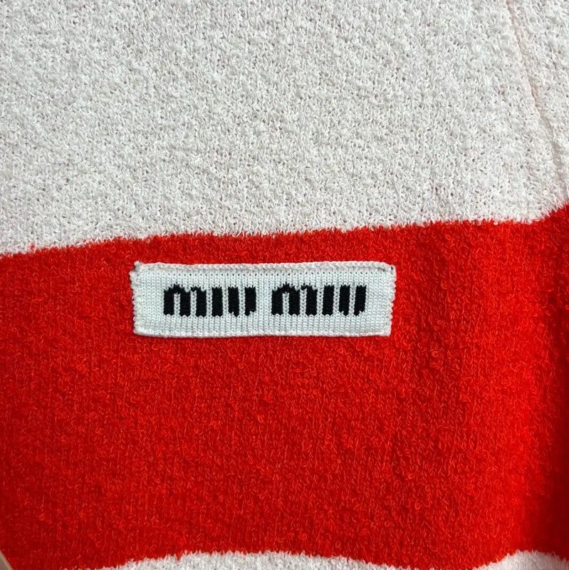Miu Miu Miu Miu Short Sleeve Striped Top 0089 Size M / US 6-8 / IT 42-44 - 7 Thumbnail