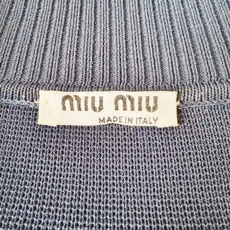 Miu Miu Miu Miu Blue Women's Jacket Size S 0089 Size S / US 4 / IT 40 - 3 Thumbnail
