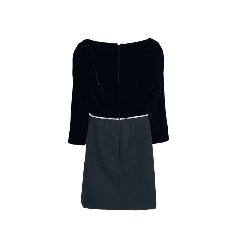 Miu Miu Miu Miu Black Wool Women's Dress 0089 Size ONE SIZE - 2 Thumbnail