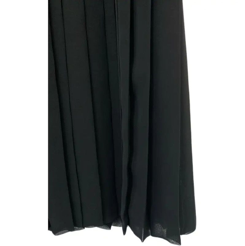 Miu Miu Miu Miu Pleated Black Dress with Embroidery 0089 Size S / US 4 / IT 40 - 3 Thumbnail