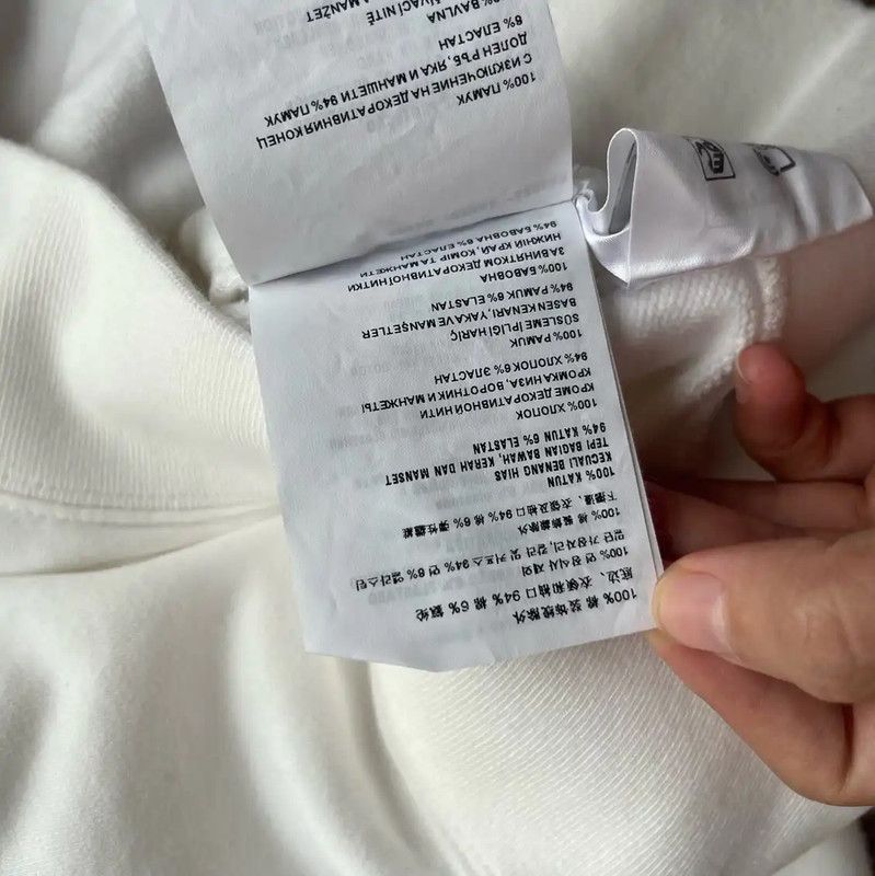 Miu Miu Miu Miu Women's White Cotton Cropped Sweatshirt 0089 Size XS / US 0-2 / IT 36-38 - 4 Thumbnail