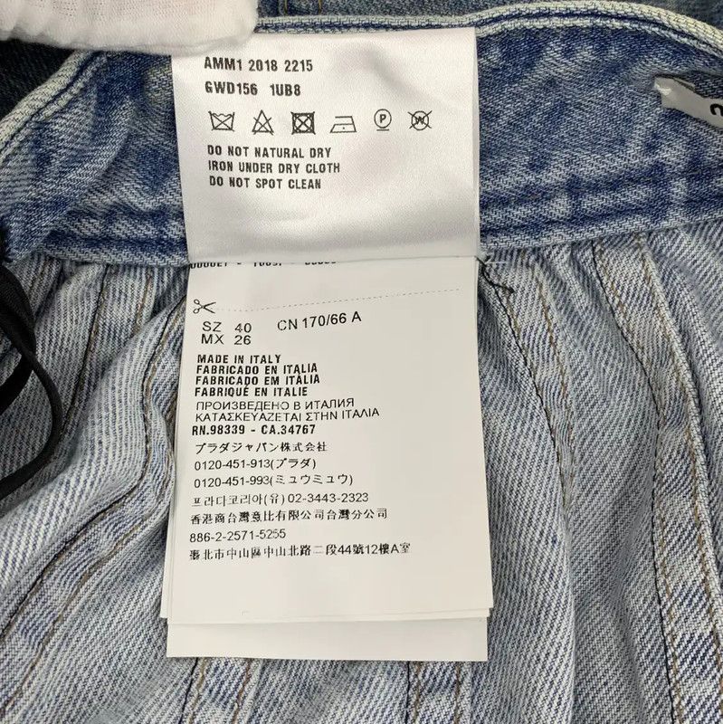 Miu Miu Miu Miu Blue Cotton Pleated Skirt 0089 Size 24" / US 00 / IT 34 - 7 Thumbnail