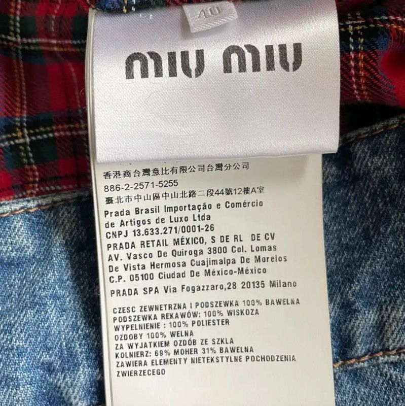 Miu Miu Miu Miu Light Blue Denim Jacket with Faux Fur Collar 0089 Size S / US 4 / IT 40 - 3 Thumbnail