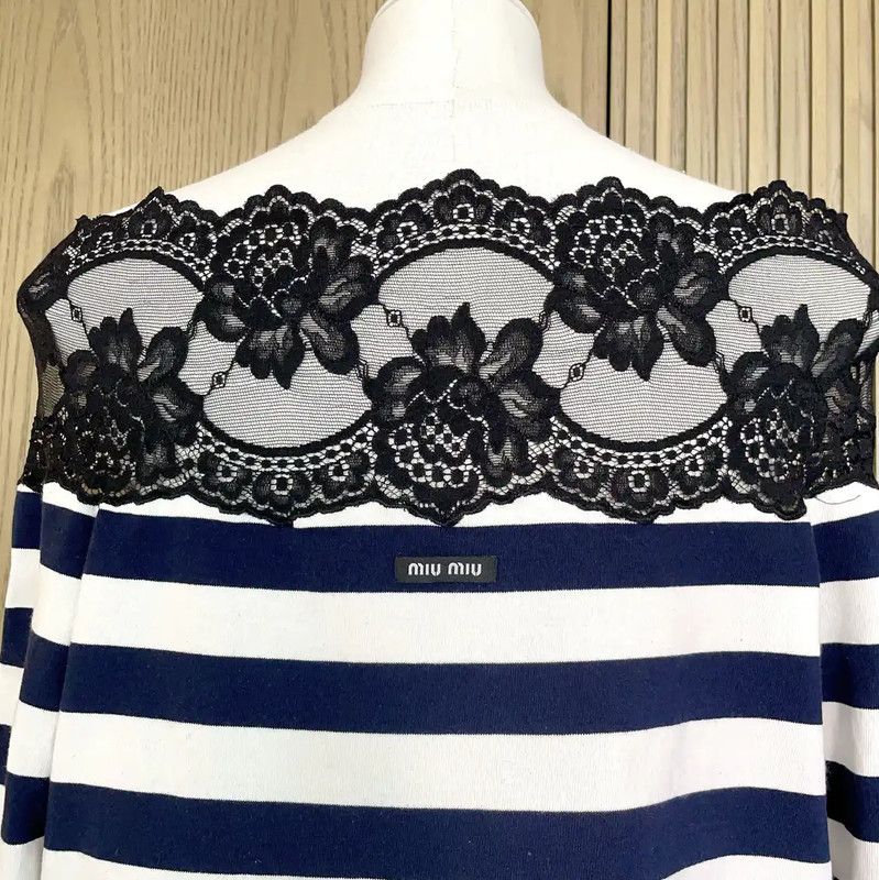 Miu Miu Miu Miu Colorful Striped Long Sleeve T-Shirt 0089 Size M / US 6-8 / IT 42-44 - 7 Thumbnail