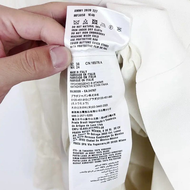 Miu Miu Miu Miu White Long Sleeve Dress 0089 Size ONE SIZE - 4 Thumbnail
