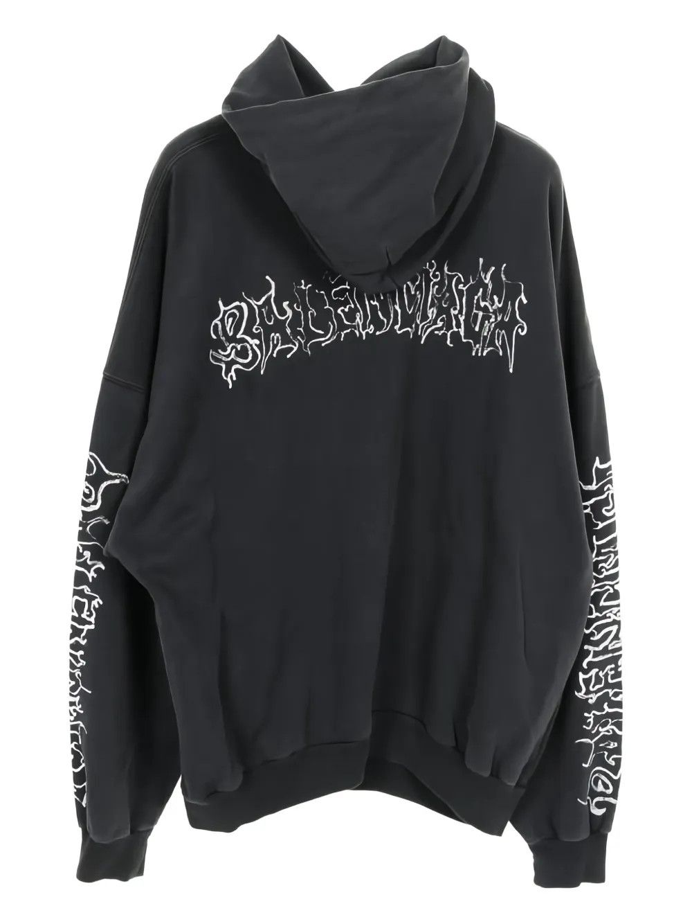 Balenciaga Balenciaga DIY Metal Gothic Hoodie in Black Size US S / EU 44-46 / 1 - 2 Thumbnail