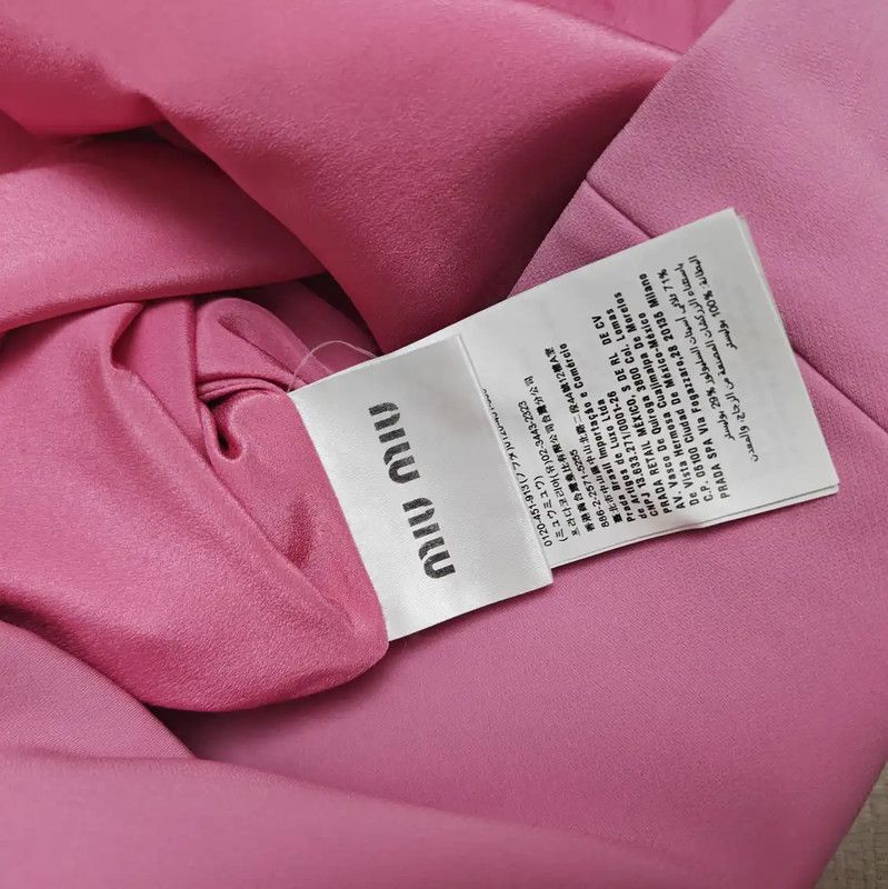 Miu Miu Miu Miu Pink Sleeveless Mini Dress for Summer 0089 Size XS / US 0-2 / IT 36-38 - 5 Thumbnail