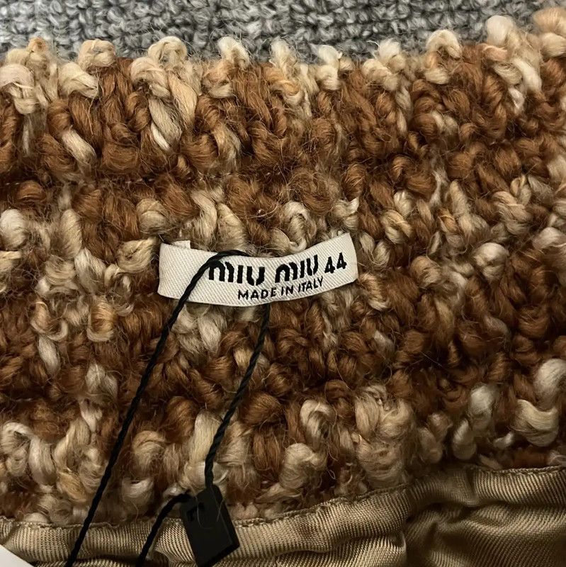 Miu Miu Miu Miu Brown Wool Midi Skirt for Women 0089 Size 28" / US 6 / IT 42 - 4 Thumbnail