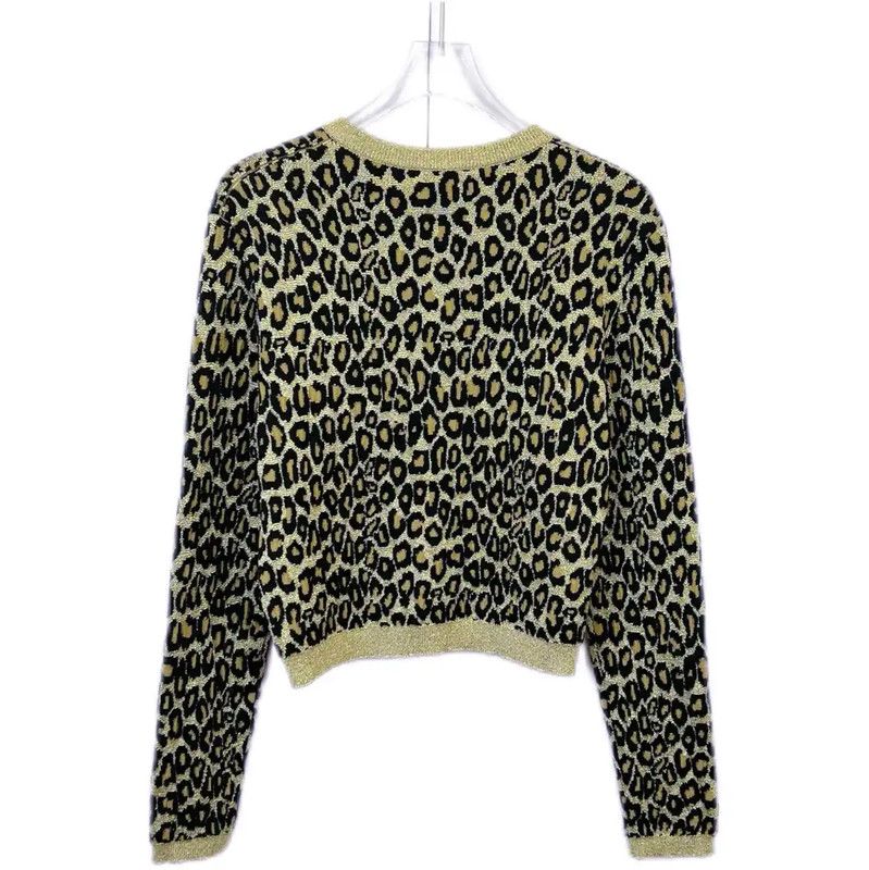 Miu Miu Miu Miu Animal Print Short Sleeve Cardigan 0089 Size XS / US 0-2 / IT 36-38 - 2 Thumbnail