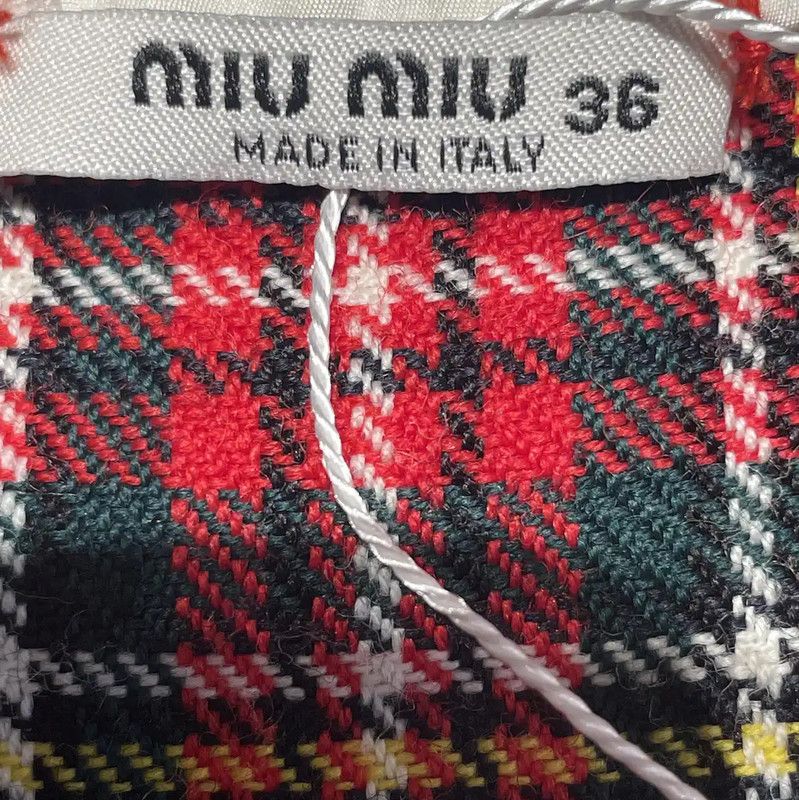Miu Miu Miu Miu Red Wool Dress with Bow Detail 0089 Size XS / US 0-2 / IT 36-38 - 3 Thumbnail