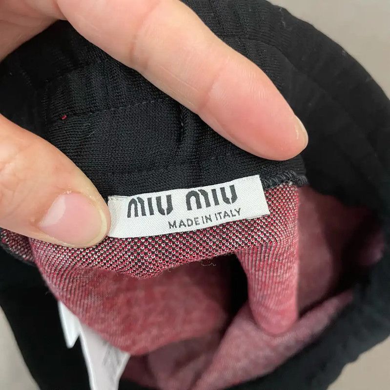 Miu Miu Miu Miu Red Cotton Skirt for Women 0089 Size 22" - 3 Thumbnail