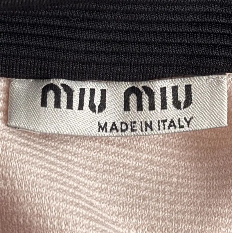 Miu Miu Miu Miu Pink Cotton Blend Dress 0089 Size XS / US 0-2 / IT 36-38 - 4 Thumbnail