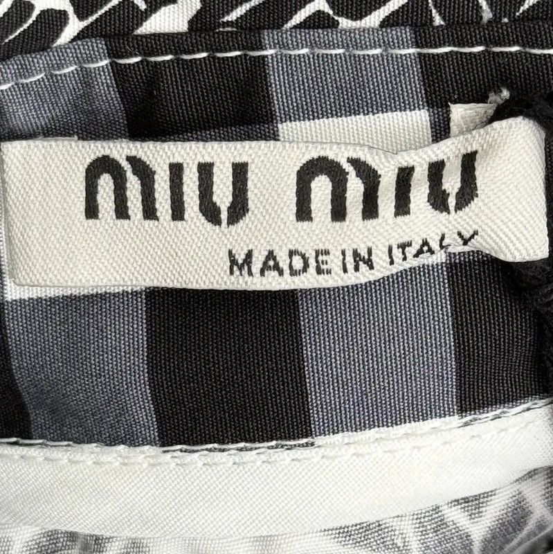 Miu Miu Miu Miu Colorblock Cotton Blend Dress 0089 Size L / US 10 / IT 46 - 4 Thumbnail