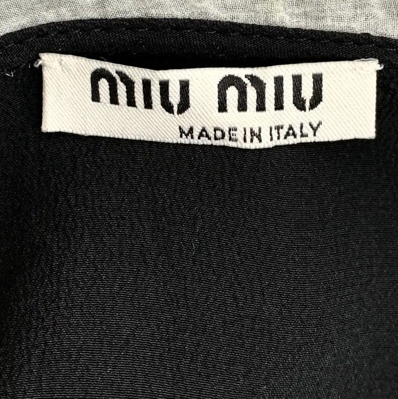 Miu Miu Miu Miu Black Silk Women's Shirt 0089 Size M / US 6-8 / IT 42-44 - 5 Thumbnail