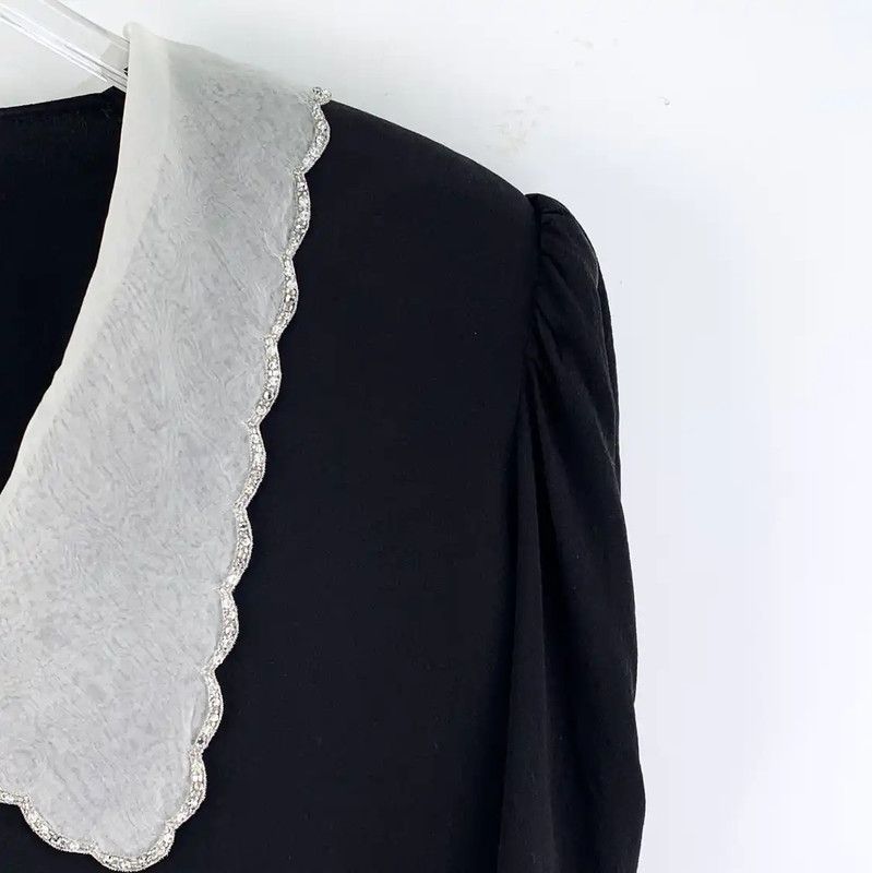 Miu Miu Miu Miu Black Silk Women's Shirt 0089 Size M / US 6-8 / IT 42-44 - 3 Thumbnail