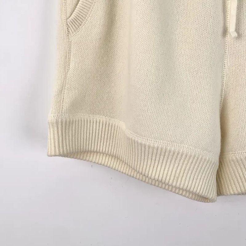 Miu Miu Miu Miu Beige Wool Women’s Shorts 0089 Size 23" - 4 Thumbnail