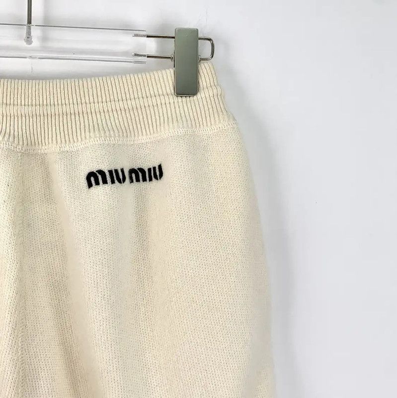 Miu Miu Miu Miu Beige Wool Women’s Shorts 0089 Size 23" - 5 Thumbnail