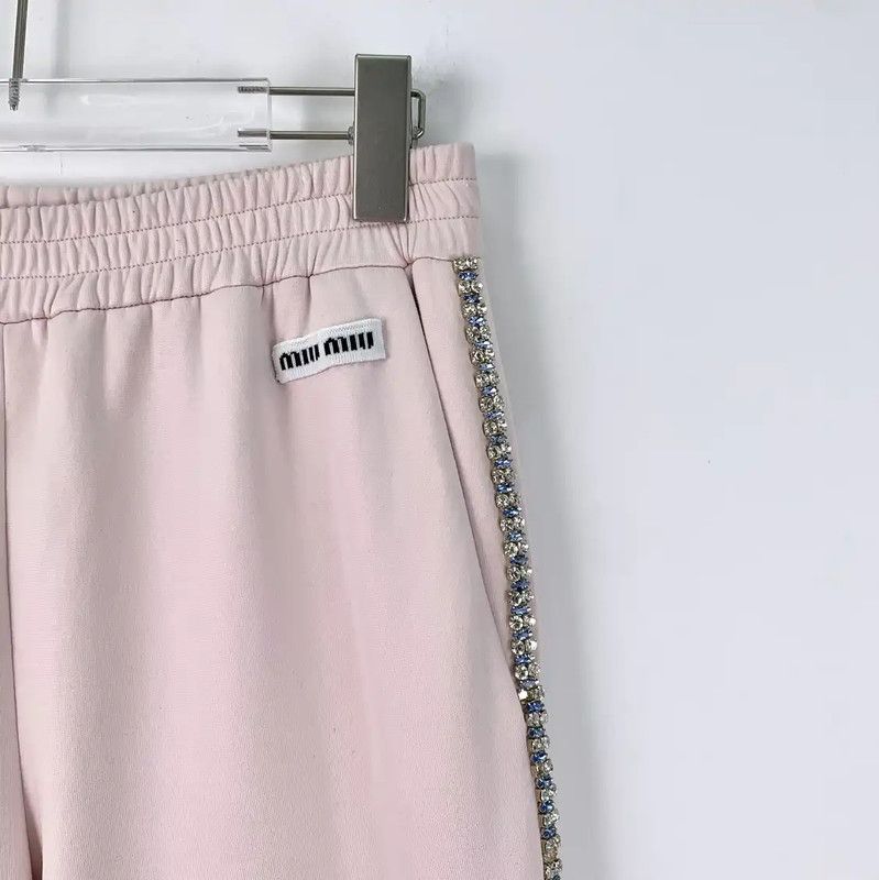 Miu Miu Miu Miu Pink Casual Pants for Women 0089 Size 22" - 3 Thumbnail