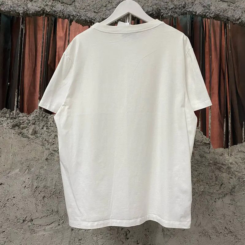 Miu Miu Miu Miu White Cotton Short Sleeve T-Shirt 0089 Size L / US 10 / IT 46 - 2 Thumbnail