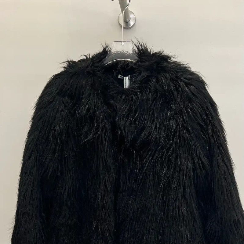 Miu Miu Miu Miu Black Mid-Length Coat in Recycled Fiber 0089 Size S / US 4 / IT 40 - 3 Thumbnail