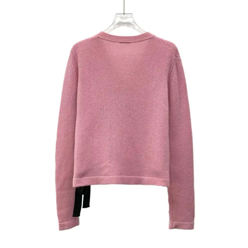 Miu Miu Miu Miu Pink Cashmere Cardigan for Women 0089 Size S / US 4 / IT 40 - 2 Thumbnail