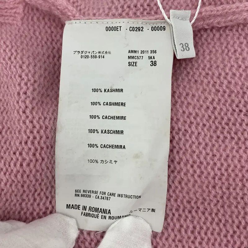 Miu Miu Miu Miu Pink Cashmere Cardigan for Women 0089 Size S / US 4 / IT 40 - 6 Thumbnail