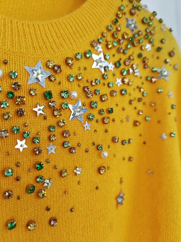 Miu Miu Miu Miu Yellow Cashmere Long Sleeve Sweater 0089 Size S / US 4 / IT 40 - 4 Thumbnail