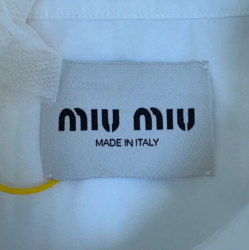Miu Miu Miu Miu White Long Sleeve Dress 0089 Size M / US 6-8 / IT 42-44 - 7 Thumbnail