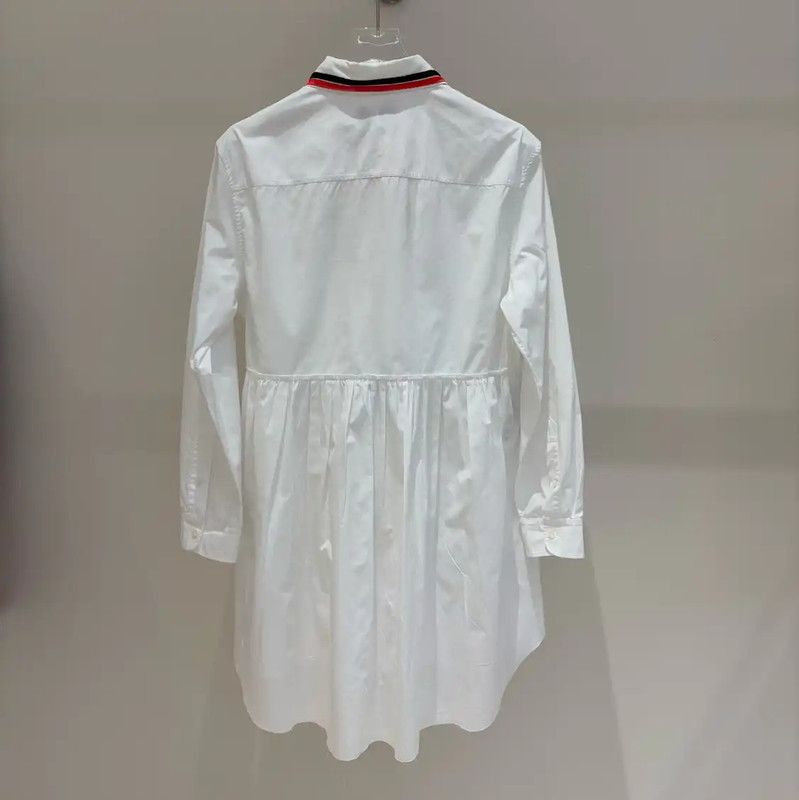 Miu Miu Miu Miu White Long Sleeve Dress 0089 Size M / US 6-8 / IT 42-44 - 2 Thumbnail