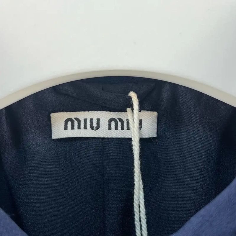 Miu Miu Miu Miu Spring Autumn Dark Blue Floral Jacket 0089 Size XS / US 0-2 / IT 36-38 - 4 Thumbnail