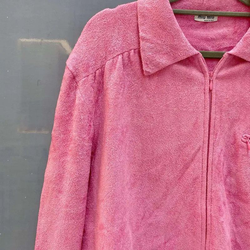 Miu Miu Miu Miu Coral Pink Women's Cardigan 0089 Size L / US 10 / IT 46 - 4 Thumbnail