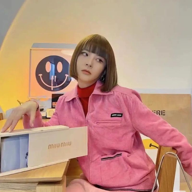 Miu Miu Miu Miu Coral Pink Women's Cardigan 0089 Size L / US 10 / IT 46 - 7 Thumbnail