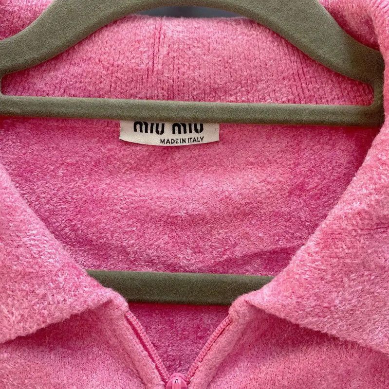 Miu Miu Miu Miu Coral Pink Women's Cardigan 0089 Size L / US 10 / IT 46 - 5 Thumbnail