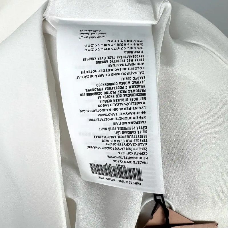 Miu Miu Miu Miu White Wool Dress with Ruffled Details 0089 Size M / US 6-8 / IT 42-44 - 5 Thumbnail