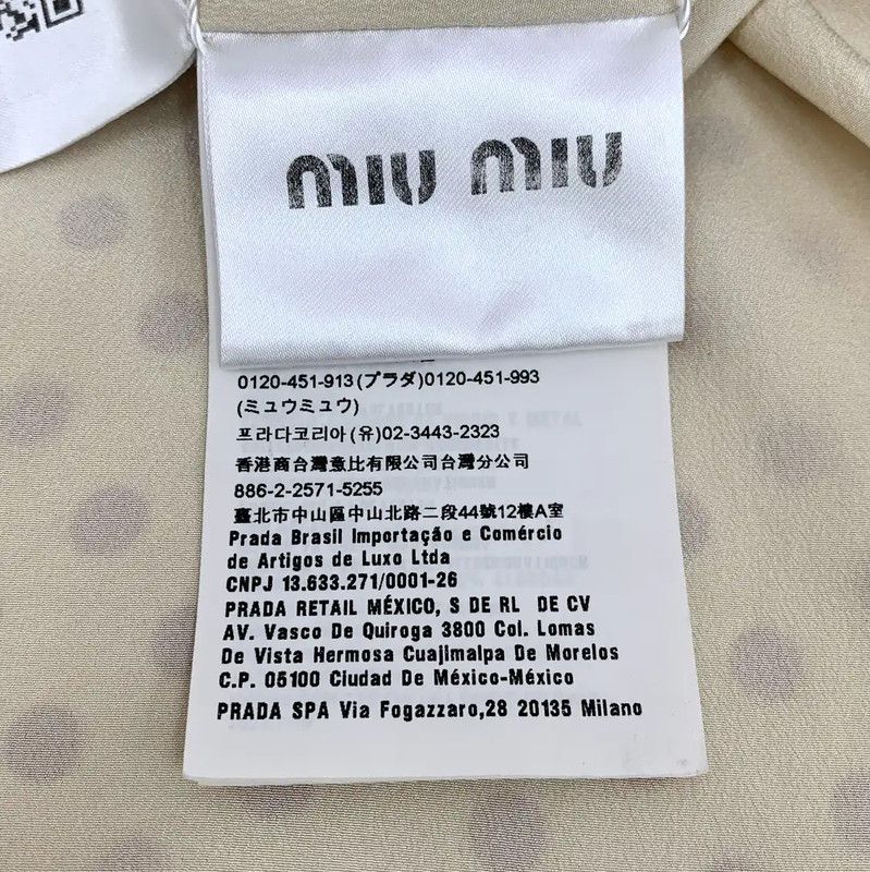 Miu Miu Miu Miu Color-Block Silk Dress for Women 0089 Size XS / US 0-2 / IT 36-38 - 6 Thumbnail