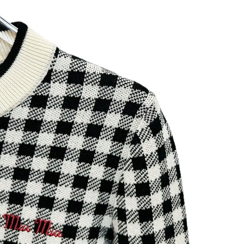 Miu Miu Miu Miu Color-Blocked Cotton Blend Sweatshirt 0089 Size L / US 10 / IT 46 - 3 Thumbnail