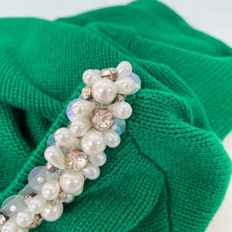 Miu Miu Miu Miu Green Cashmere Long Sleeve Sweater 0089 Size L / US 10 / IT 46 - 7 Thumbnail