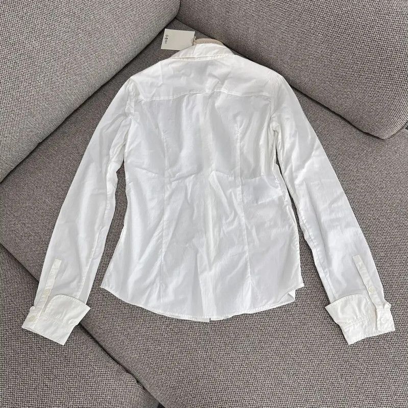 Miu Miu Miu Miu White Cotton Women's Shirt Size S 0089 Size S / US 4 / IT 40 - 2 Thumbnail
