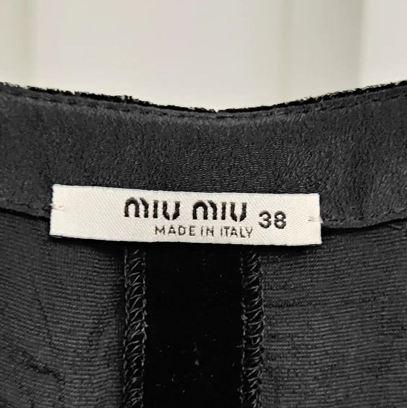 Miu Miu Miu Miu Black Long Sleeve Mini Dress 0089 Size S / US 4 / IT 40 - 3 Thumbnail