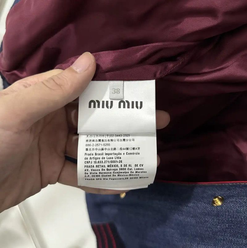 Miu Miu Miu Miu Blue Cotton Jacket for Women 0089 Size M / US 6-8 / IT 42-44 - 5 Thumbnail