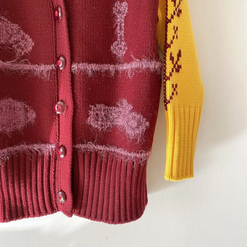 Miu Miu Miu Miu Multicolor Wool Pattern Cardigan 0089 Size S / US 4 / IT 40 - 6 Thumbnail