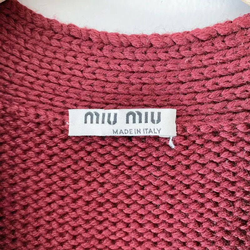 Miu Miu Miu Miu Multicolor Wool Pattern Cardigan 0089 Size S / US 4 / IT 40 - 7 Thumbnail
