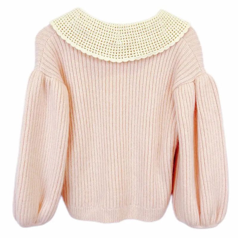 Miu Miu Miu Miu Pink Cotton Long Sleeve Sweater 0089 Size M / US 6-8 / IT 42-44 - 2 Thumbnail