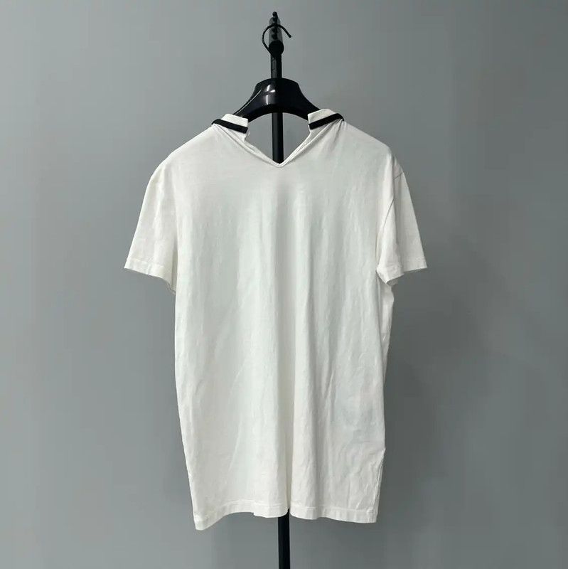 Miu Miu Miu Miu White Cotton Short Sleeve T-Shirt 0089 Size M / US 6-8 / IT 42-44 - 2 Thumbnail