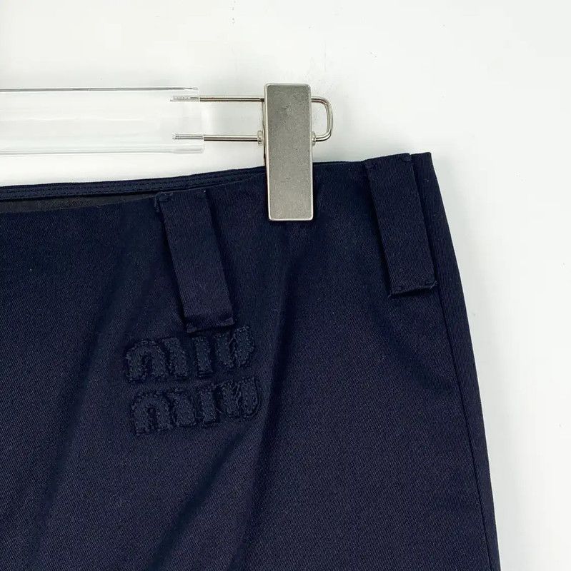 Miu Miu Miu Miu Deep Blue Cotton Skirt 0089 Size 23" - 5 Thumbnail