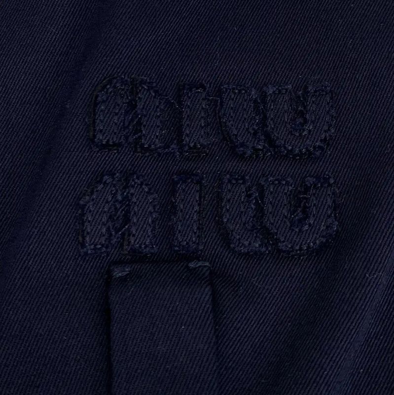 Miu Miu Miu Miu Deep Blue Cotton Skirt 0089 Size 23" - 6 Thumbnail