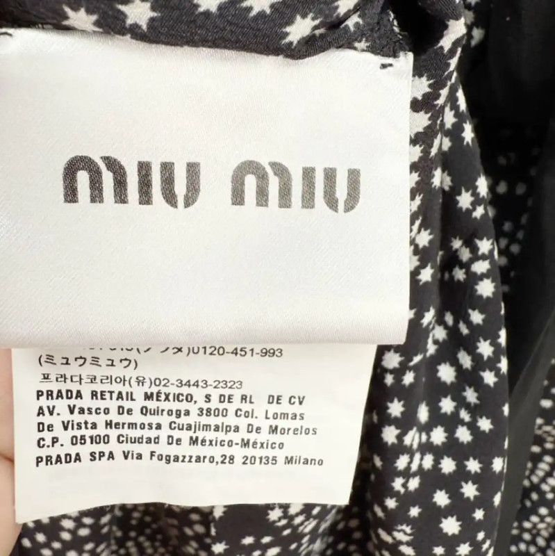 Miu Miu Miu Miu Colorful Silk Long Sleeve Dress 0089 Size S / US 4 / IT 40 - 5 Thumbnail